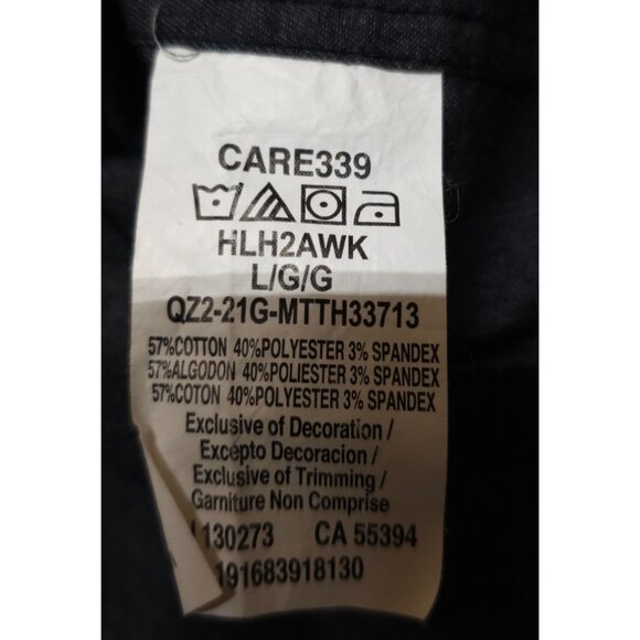 Wrangler Epic Mens Large Dark Charcoal Heather Long Sleeve Soft Denim Shirt - Picture 12 of 12